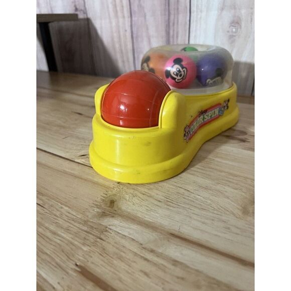 VINTAGE DISNEY COLOR SPIN TOY MATTEL 1986 MICKEY MINNIE MOUSE BABY INFANT TOY - Picture 5 of 10